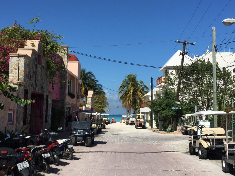 Our hotel on the right. Short walk to beach. 