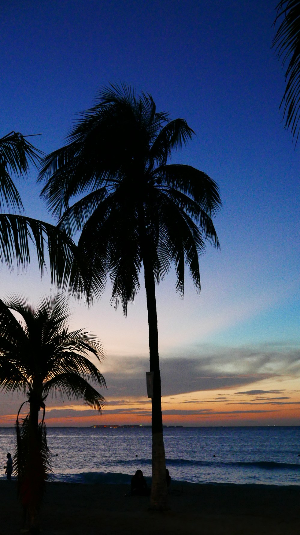 Cloudy sunsets add dimension. 